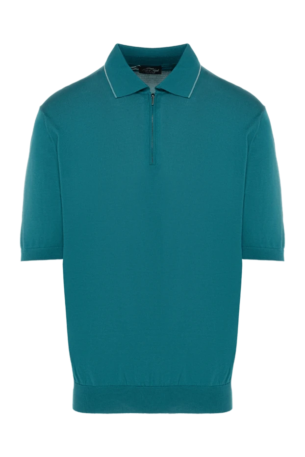 Cesare di Napoli man silk polo green for men купить с ценами и фото 139653 - photo 1