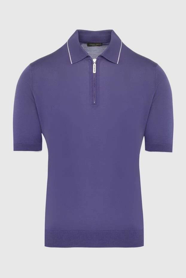 Cesare di Napoli man silk polo purple for men купить с ценами и фото 139657 - photo 1