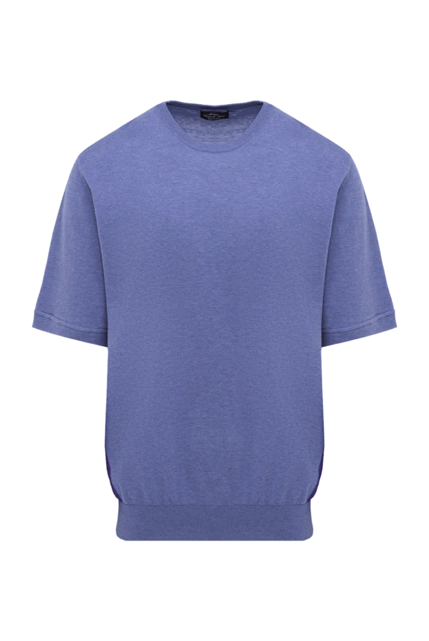 Cesare di Napoli man purple cotton t-shirt for men купить с ценами и фото 139692 - photo 1