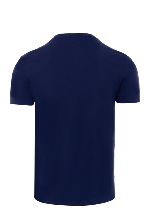 Ermenegildo Zegna man blue cotton and elastane t-shirt for men купить с ценами и фото 139736 - photo 2