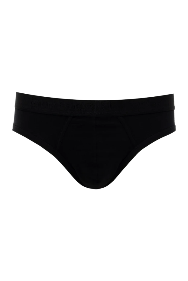 Ermenegildo Zegna man black men's briefs made of cotton and elastane купить с ценами и фото 139738 - photo 1