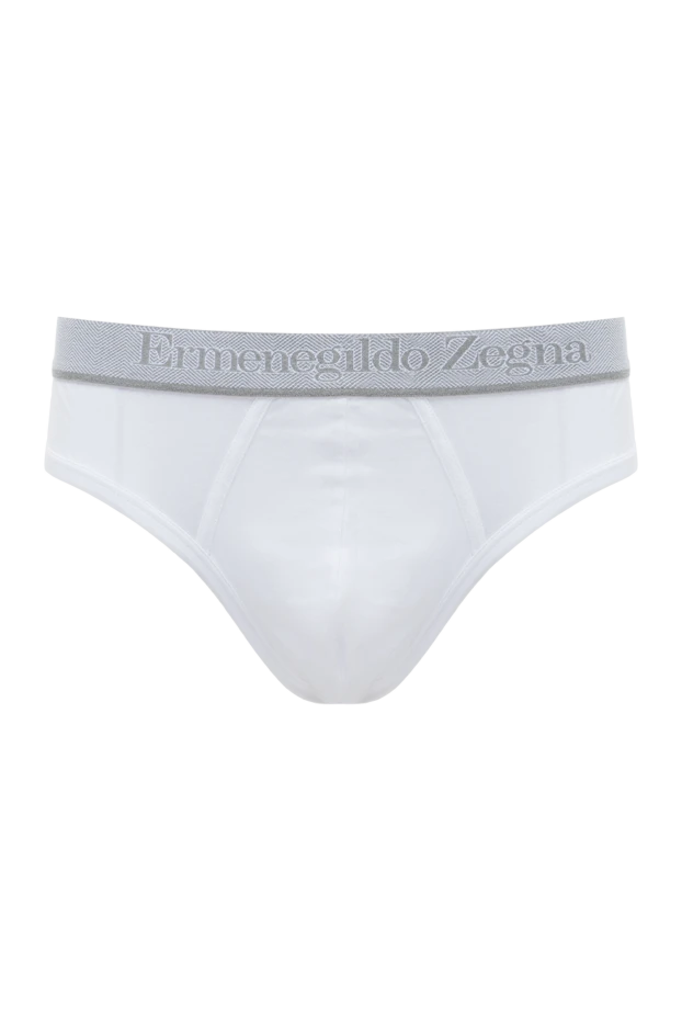 Ermenegildo Zegna man white men's briefs made of cotton and elastane купить с ценами и фото 139739 - photo 1