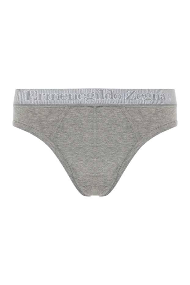 Ermenegildo Zegna man briefs made of cotton and elastane, gray for men купить с ценами и фото 139740 - photo 1