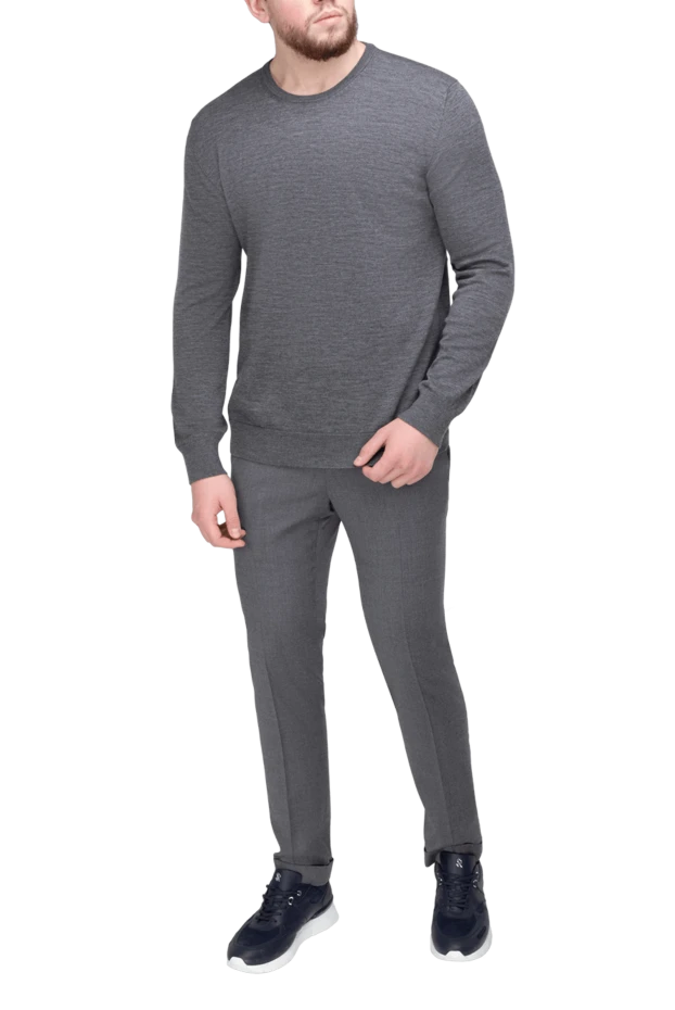 Bilancioni man wool jumper gray for men купить с ценами и фото 139763 - photo 2