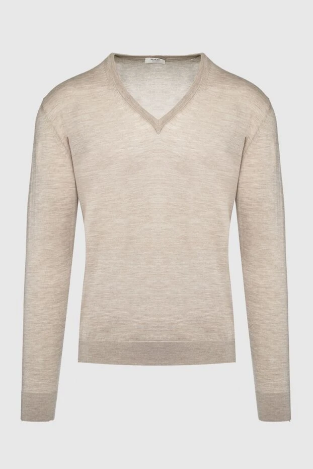 Bilancioni man cashmere jumper beige for men купить с ценами и фото 139775 - photo 1