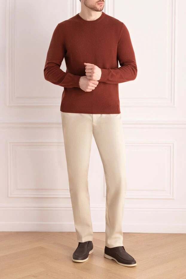 Bilancioni man cashmere jumper orange for men купить с ценами и фото 139790 - photo 2