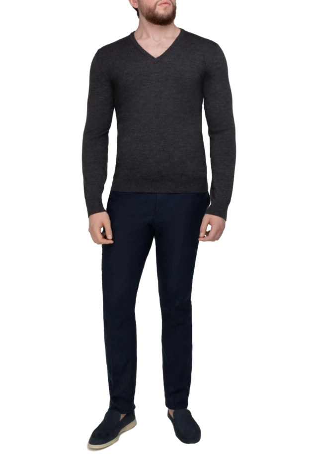 Bilancioni man wool jumper gray for men купить с ценами и фото 139796 - photo 2