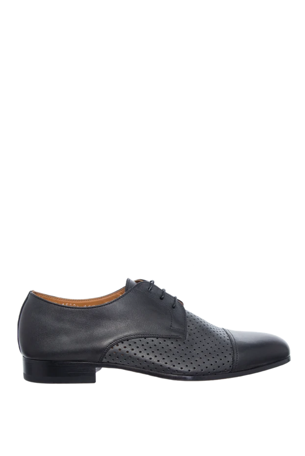 Doucal`s man men's black leather shoes купить с ценами и фото 139826 - photo 1