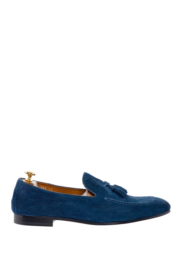 Doucal`s man blue suede loafers for men купить с ценами и фото 139828 - photo 1