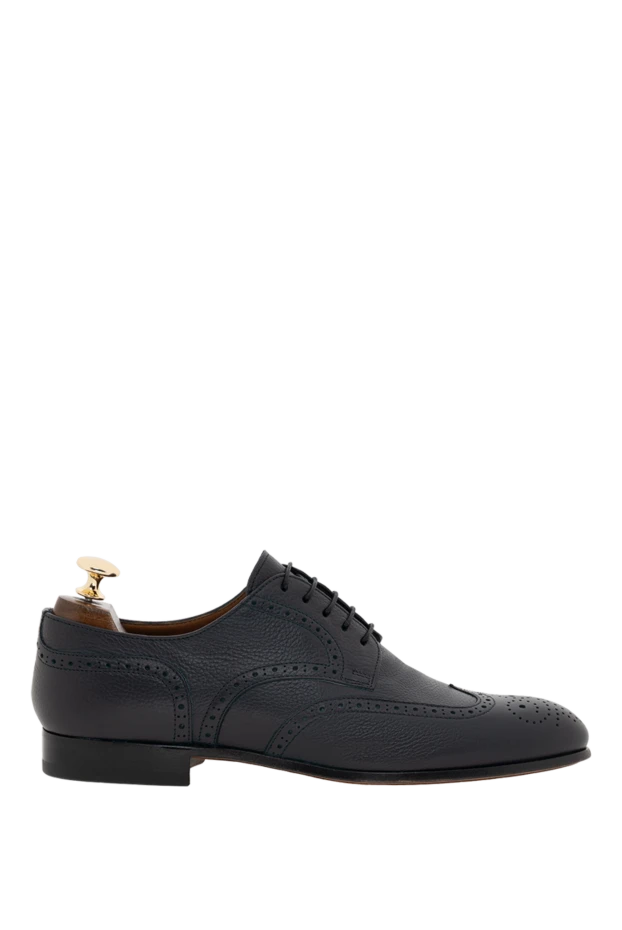 Ерлердің былғары аяқ киімі, көк - фото 1