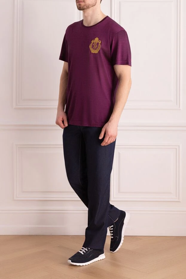 Billionaire man cotton t-shirt burgundy for men купить с ценами и фото 139908 - photo 2