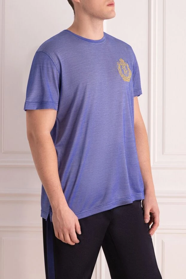 Billionaire легкая футболка с коротким рукавом и вышитым логотипом в золотом цвете
 139909 - фото 3