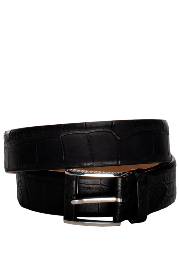 Roger Pinault man black crocodile leather belt for men купить с ценами и фото 139955 - photo 1