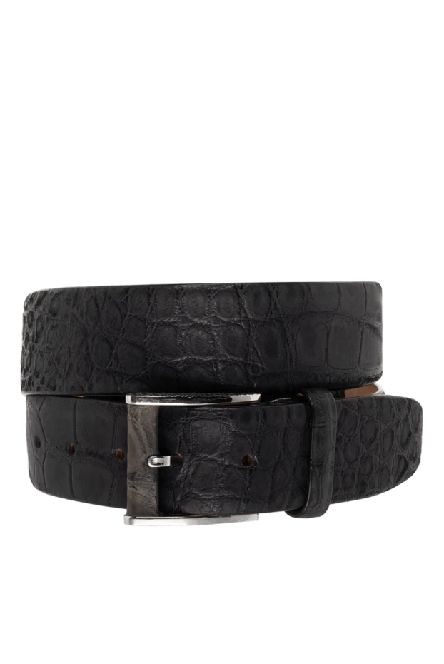 Roger Pinault man crocodile leather belt blue for men купить с ценами и фото 139958 - photo 1