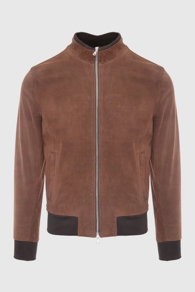 Barba Napoli man brown suede jacket for men купить с ценами и фото 139998 - photo 1