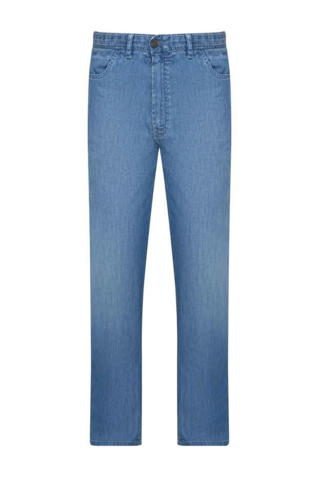 Brioni man blue cotton jeans for men купить с ценами и фото 140027 - photo 1