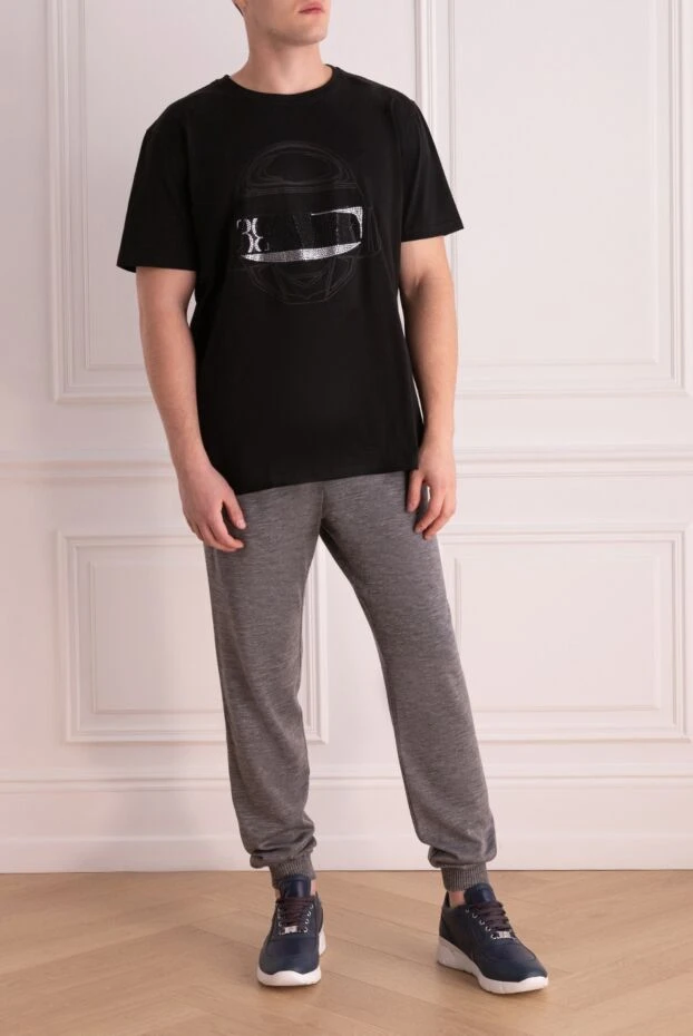 Billionaire man black cotton t-shirt for men купить с ценами и фото 140047 - photo 2