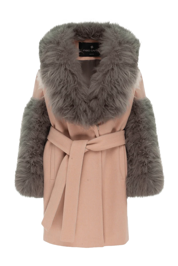 Fabio Gavazzi woman women's pink cashmere and llama coat купить с ценами и фото 140070 - photo 1