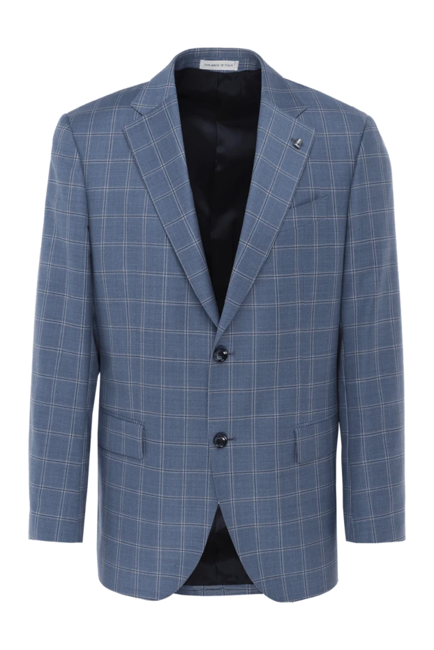 Sartoria Latorre man blue wool jacket for men купить с ценами и фото 140075 - photo 1