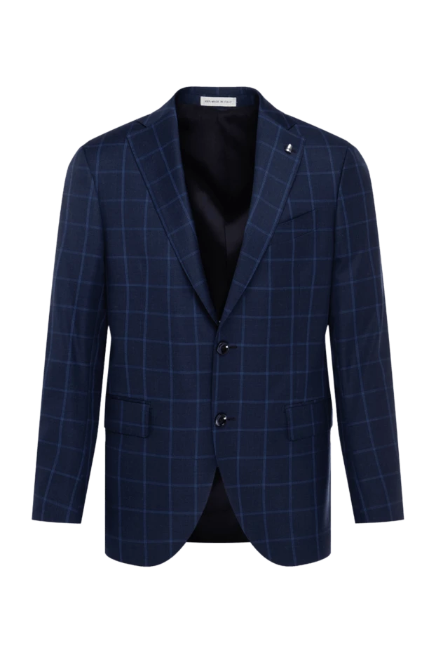 Sartoria Latorre man blue wool jacket for men купить с ценами и фото 140089 - photo 1