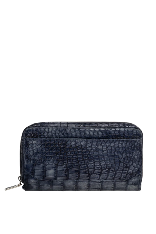 Tardini man men's blue alligator leather clutch купить с ценами и фото 140098 - photo 1