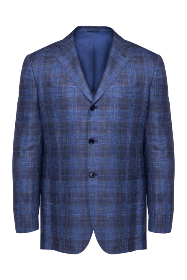 Kiton man jacket blue for men купить с ценами и фото 140151 - photo 1