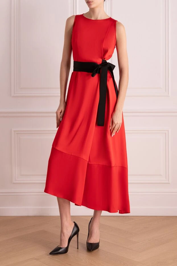 Amanda Wakeley woman red silk and polyester dress for women купить с ценами и фото 140220 - photo 2