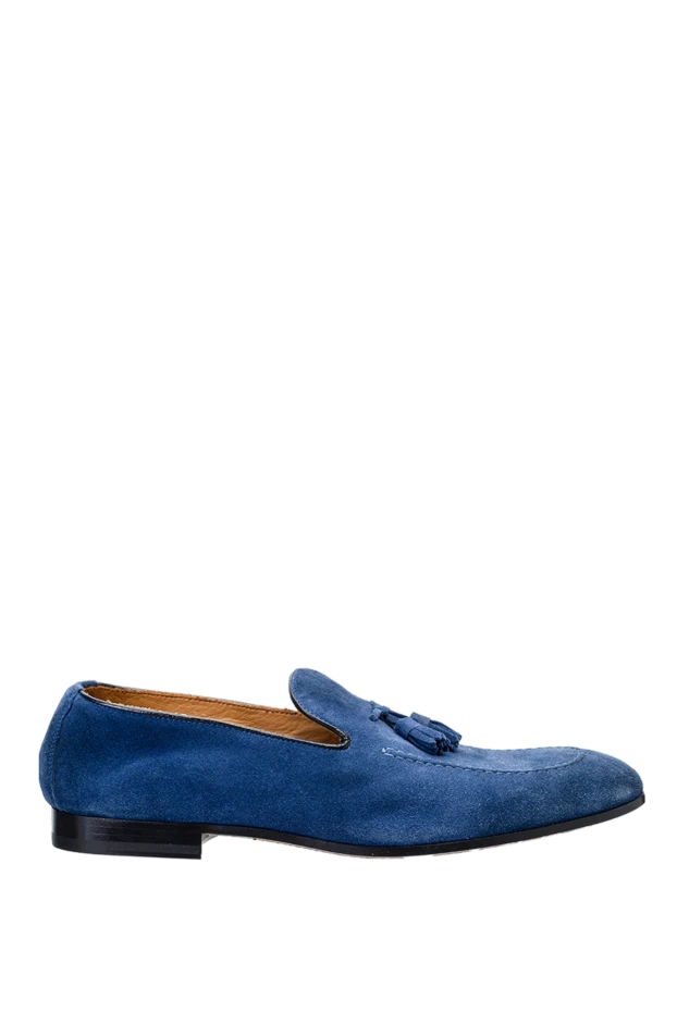 Doucal`s man blue suede loafers for men купить с ценами и фото 140235 - photo 1