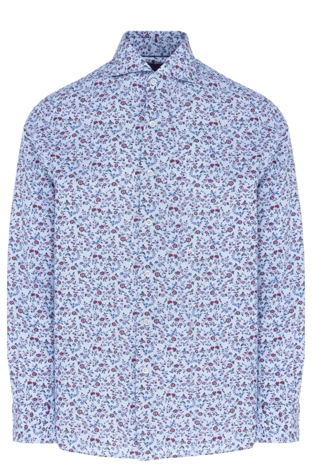 Orian man blue cotton shirt for men купить с ценами и фото 140250 - photo 1