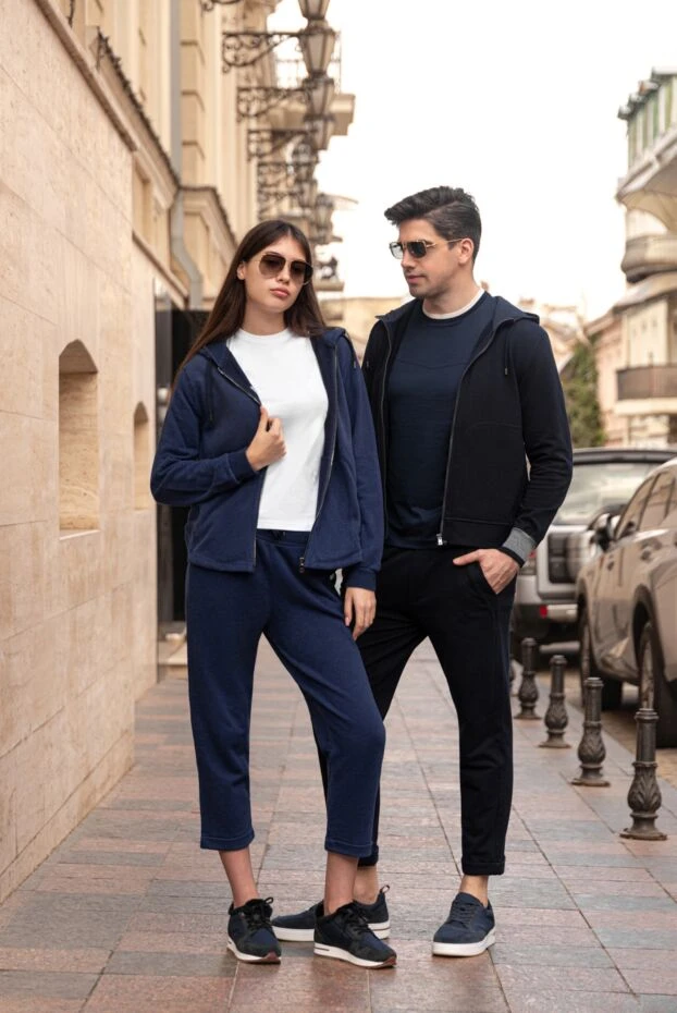 Derek Rose костюм спортивный женский из хлопка синий 140252 - фото 2