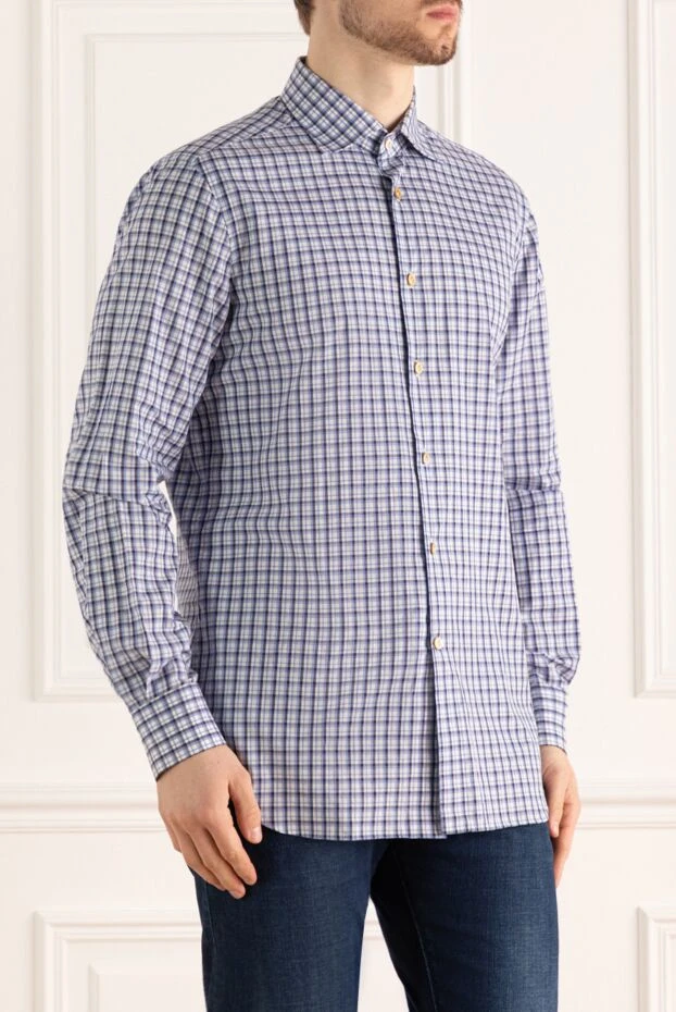 Kiton түймелері бар ерлерге арналған кездейсоқ көйлегі 140300 - фото 3