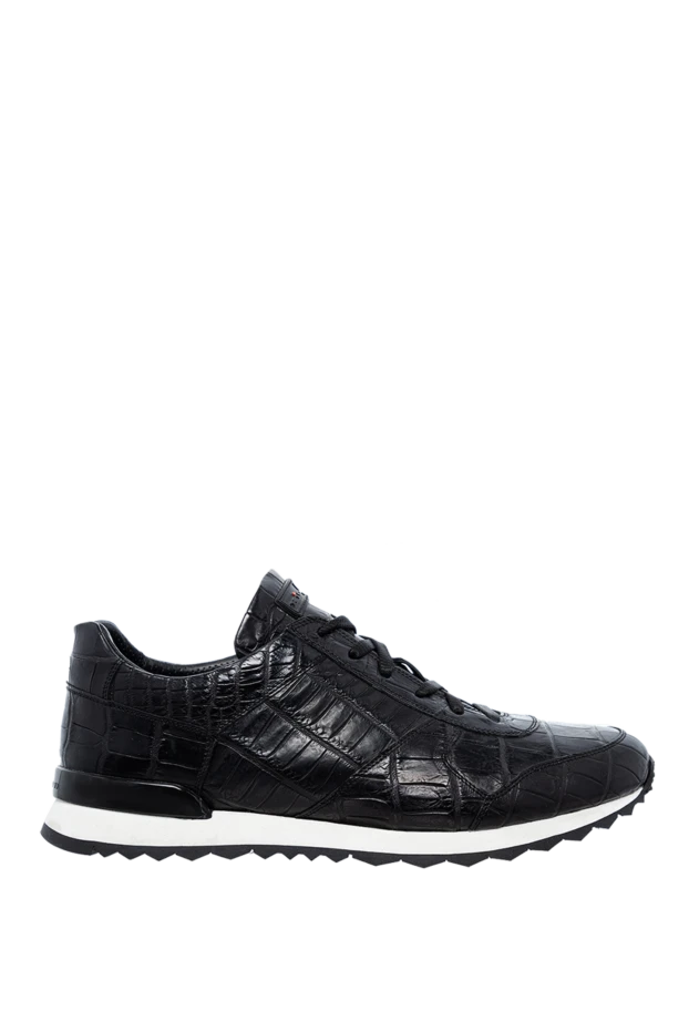 Kiton man black alligator sneakers for men купить с ценами и фото 140308 - photo 1