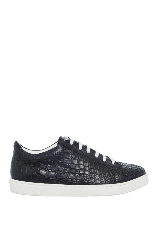 Kiton man black alligator sneakers for men купить с ценами и фото 140315 - photo 1