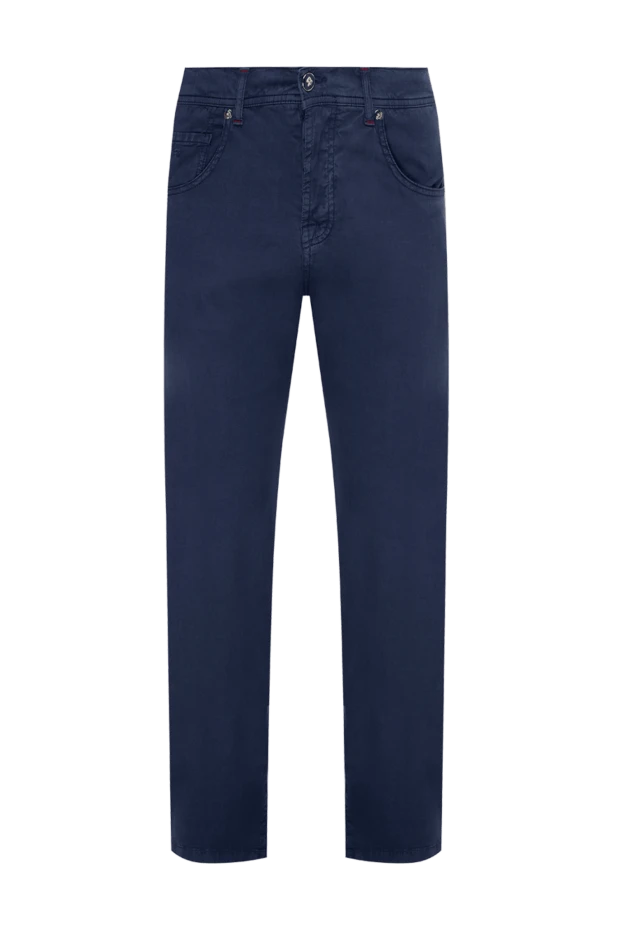 Marco Pescarolo man men's blue trousers купить с ценами и фото 140345 - photo 1