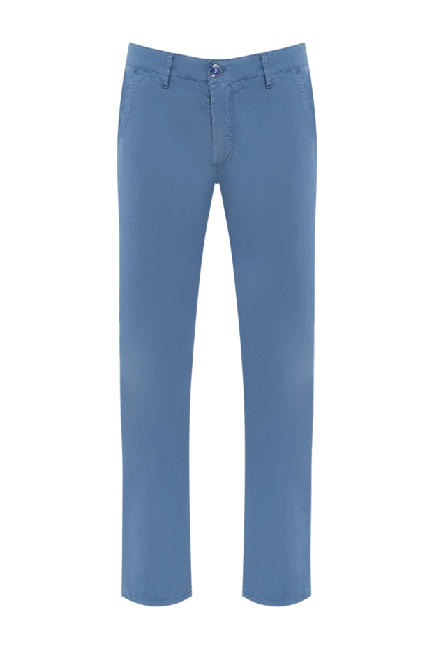 Barba Napoli man blue cotton trousers for men купить с ценами и фото 140385 - photo 1