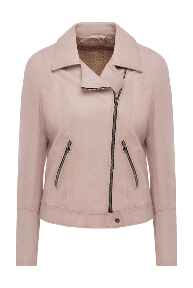 Barba Napoli woman women's pink genuine leather jacket купить с ценами и фото 140389 - photo 1