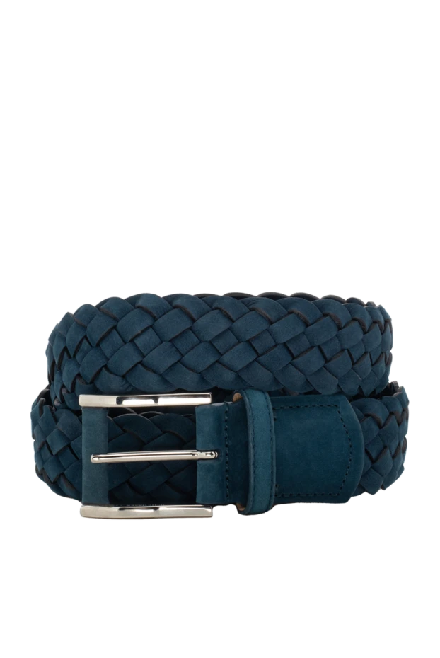 Cesare di Napoli man leather belt blue for men купить с ценами и фото 140507 - photo 1