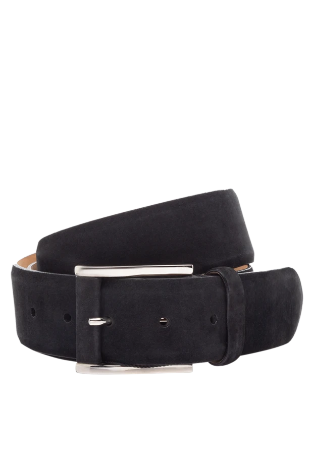 Cesare di Napoli man black leather belt for men купить с ценами и фото 140512 - photo 1