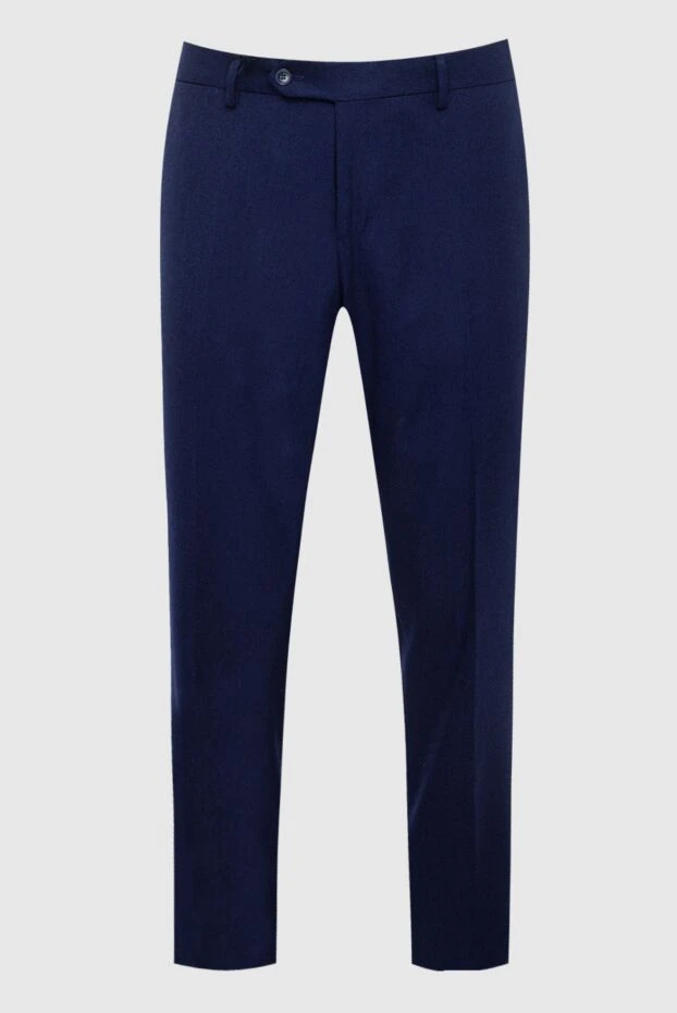 Lubiam man blue wool trousers for men купить с ценами и фото 140543 - photo 1