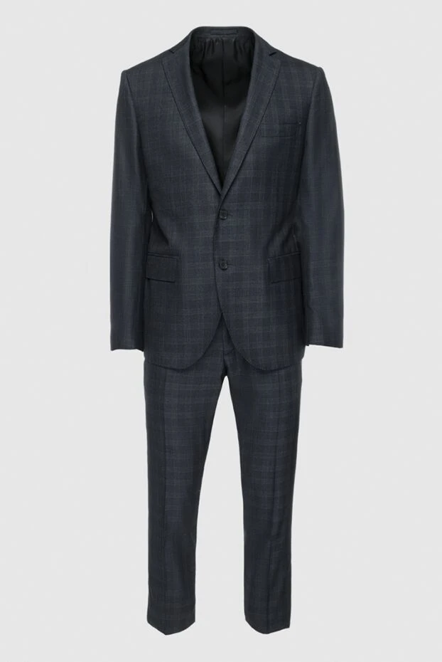 Lubiam man men's suit made of wool and silk, gray купить с ценами и фото 140559 - photo 1