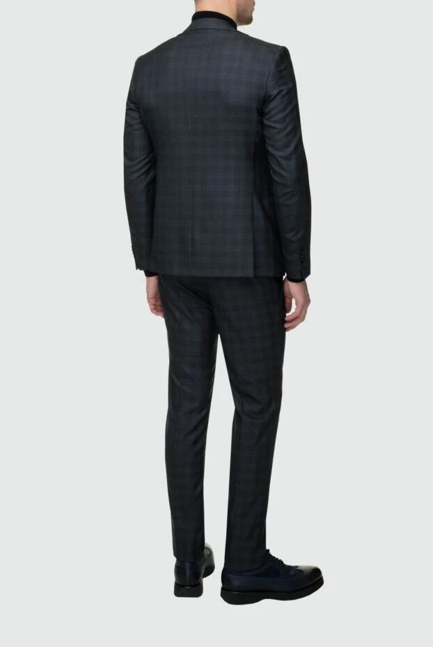 Lubiam men’s grey wool suit in a check pattern 140559 - photo 3