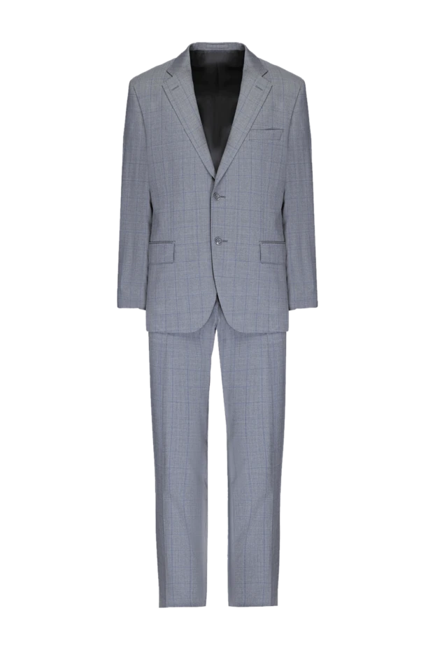 Lubiam man gray wool men's suit купить с ценами и фото 140587 - photo 1