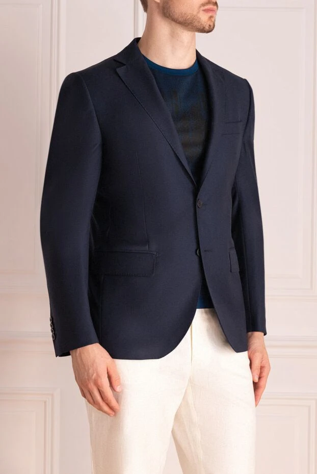 Lubiam men's deep blue wool jacket 140591 - photo 3