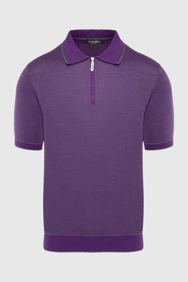 Cesare di Napoli man silk polo purple for men купить с ценами и фото 140645 - photo 1