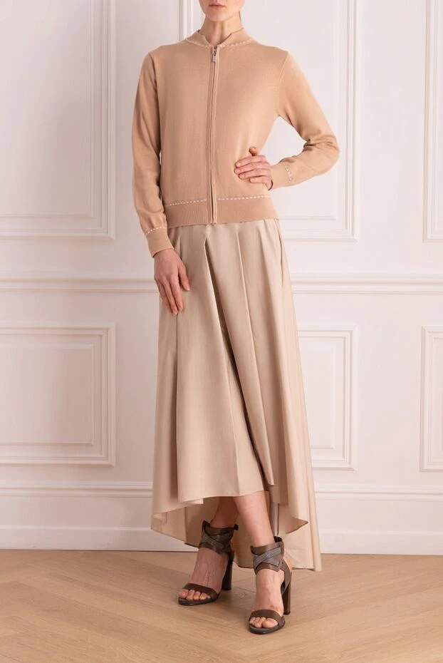 Barba Napoli woman beige cotton skirt for women купить с ценами и фото 140677 - photo 2