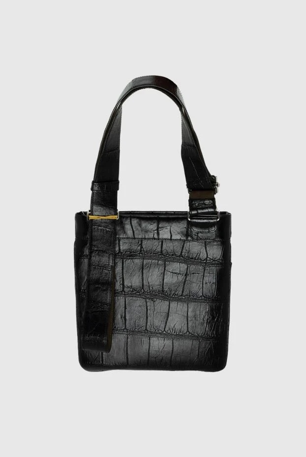 Tardini man black alligator shoulder bag for men купить с ценами и фото 140694 - photo 1