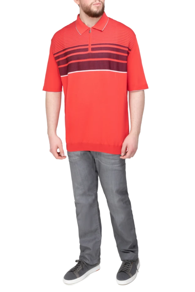 Matt Chaz man silk polo red for men купить с ценами и фото 140744 - photo 2