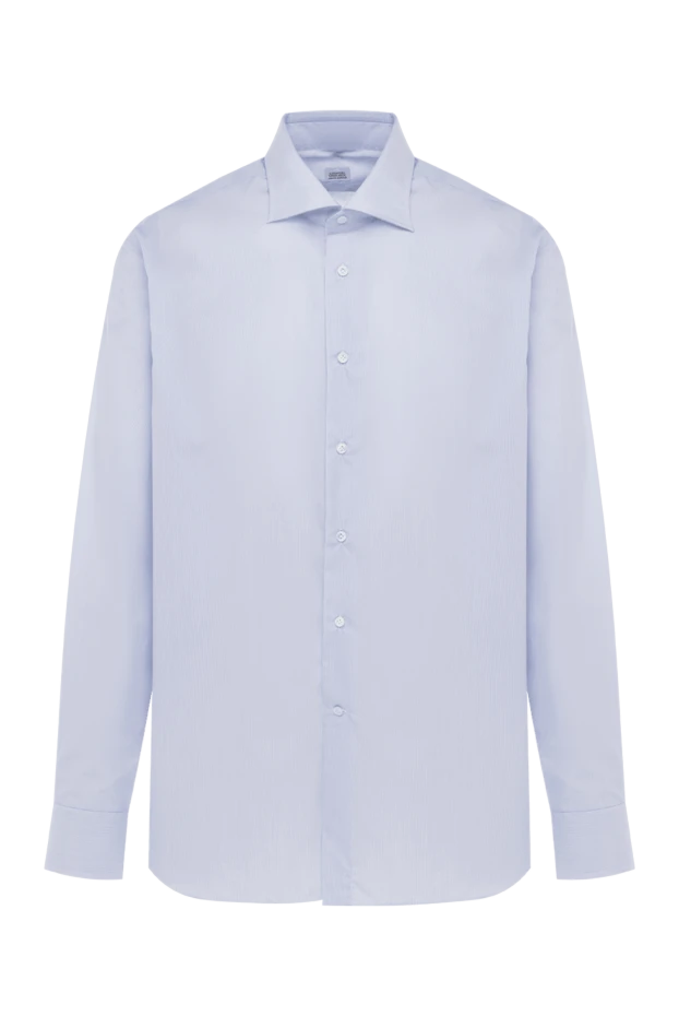 Alessandro Gherardi man blue cotton shirt for men купить с ценами и фото 140758 - photo 1