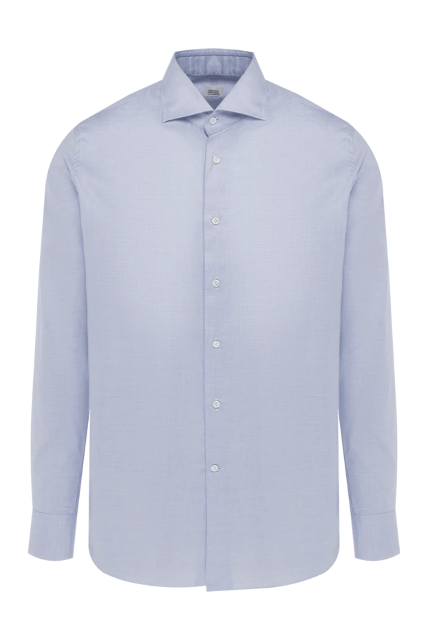 Alessandro Gherardi man blue cotton shirt for men купить с ценами и фото 140761 - photo 1