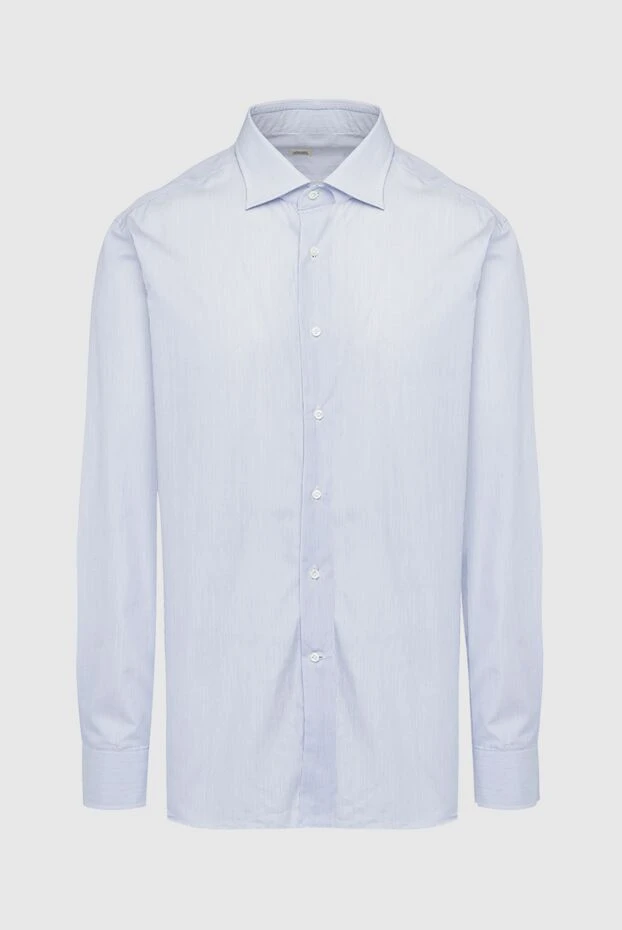 Alessandro Gherardi man blue cotton shirt for men купить с ценами и фото 140764 - photo 1